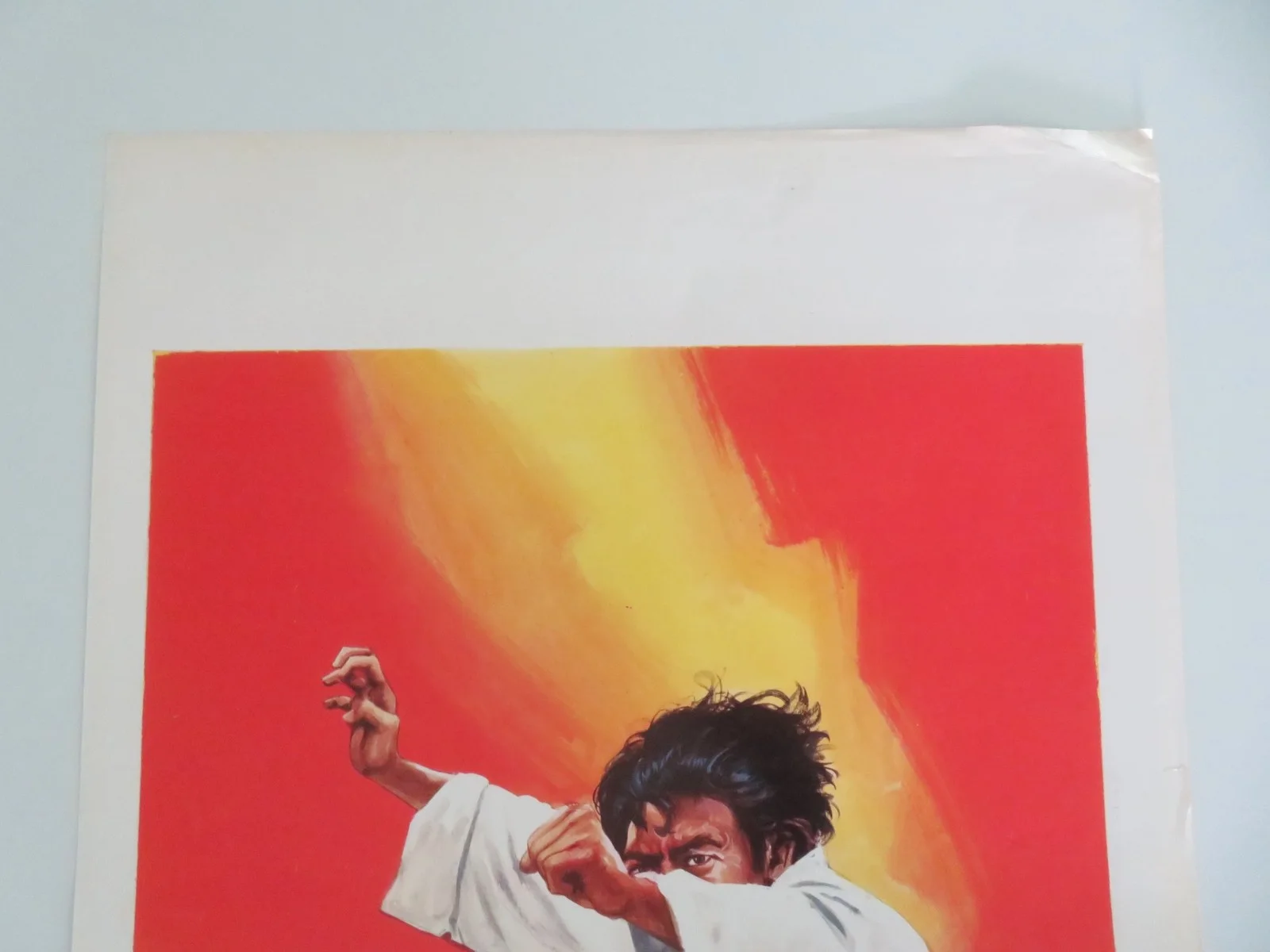 KUNG FU GOLD ITALIAN LOCANDINA POSTER WANG KUAN HSIUNG TZE LAN 1974, изображение 2