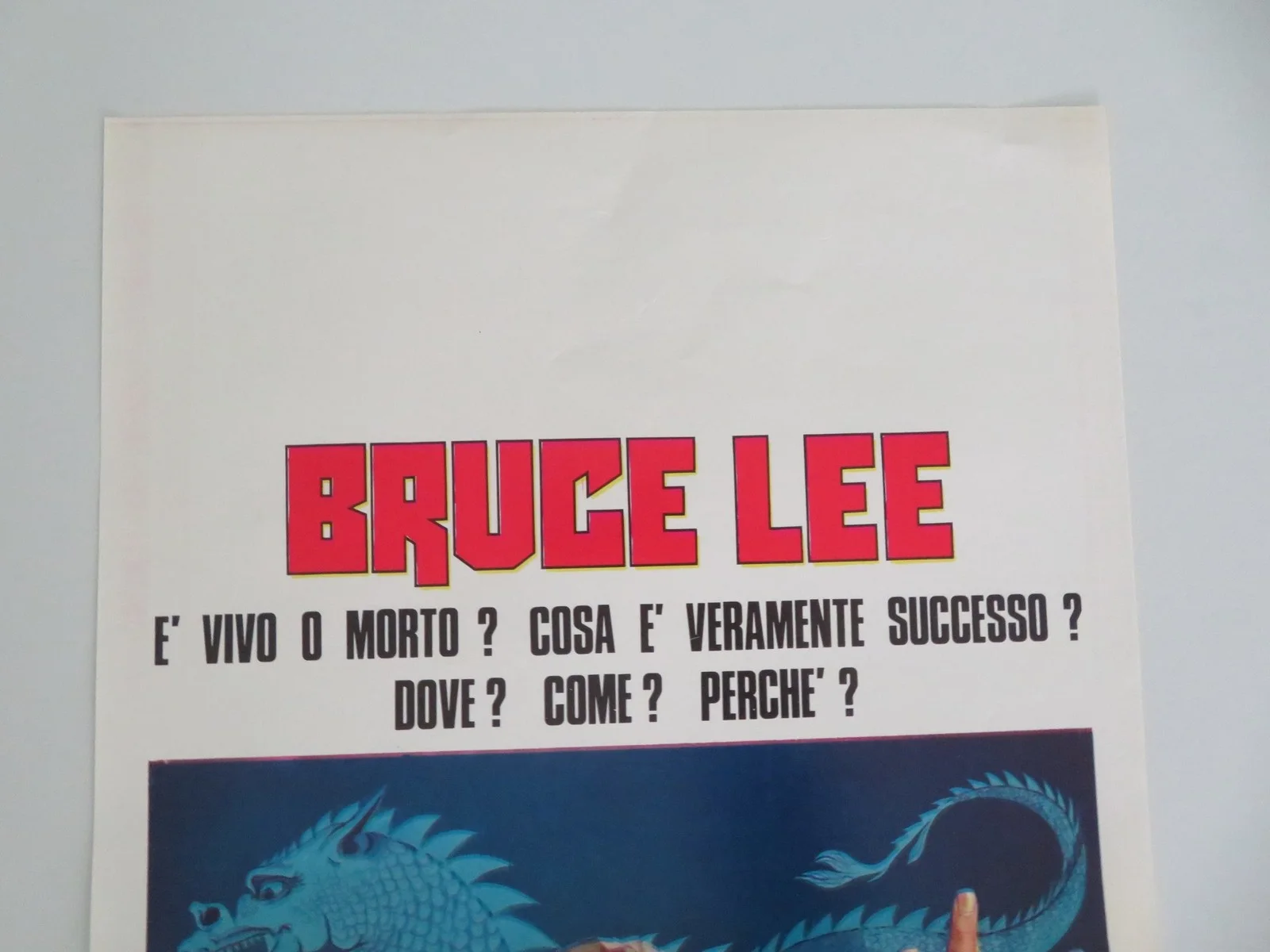 REVOLT OF THE DRAGON ITALIAN LOCANDINA POSTER YOUNG YA TIEN LING 1974, изображение 2