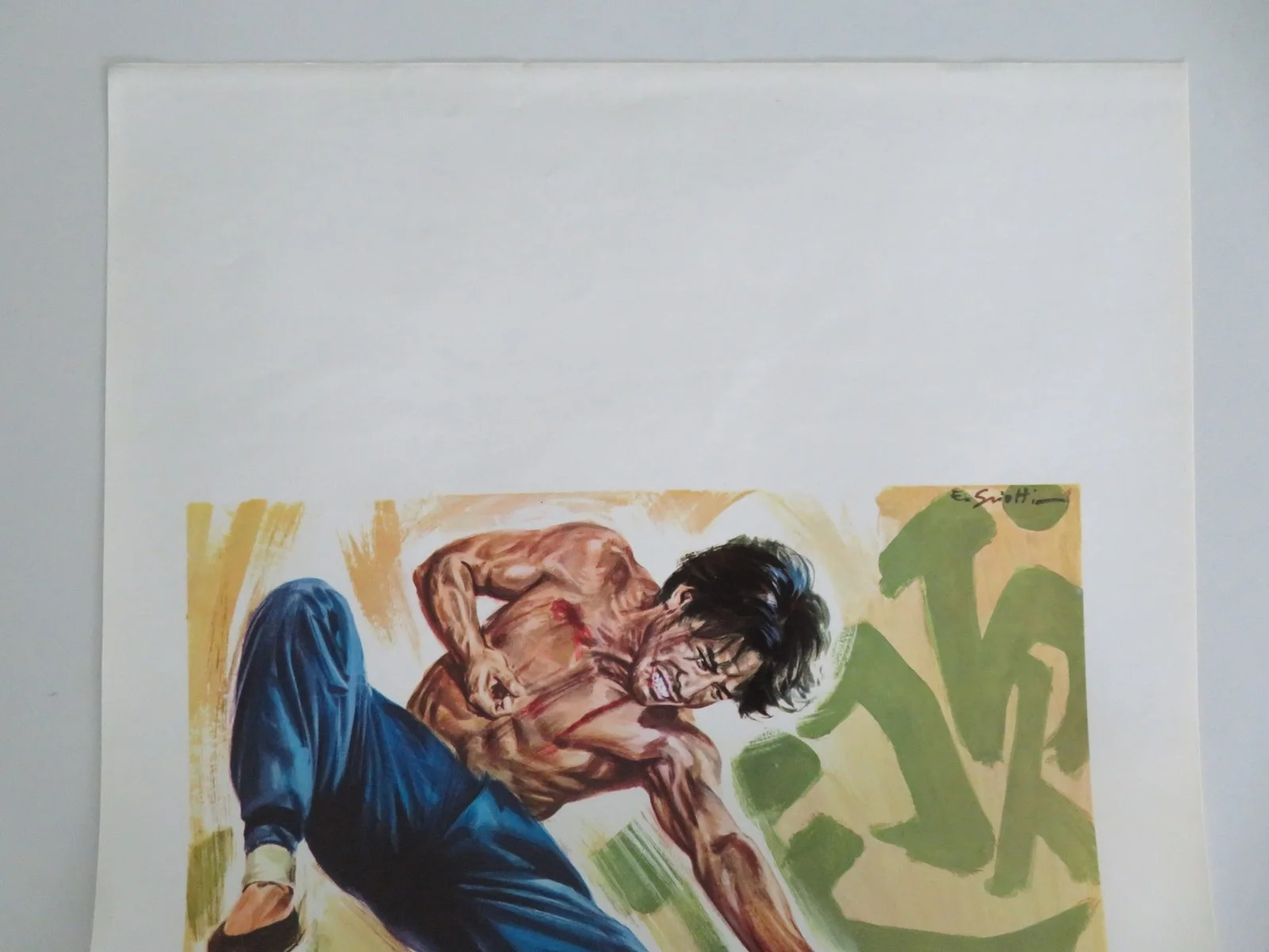 DRAGON BLOWS ITALIAN LOCANDINA POSTER CHIN HU CHIAO CHIAO 1973, изображение 2
