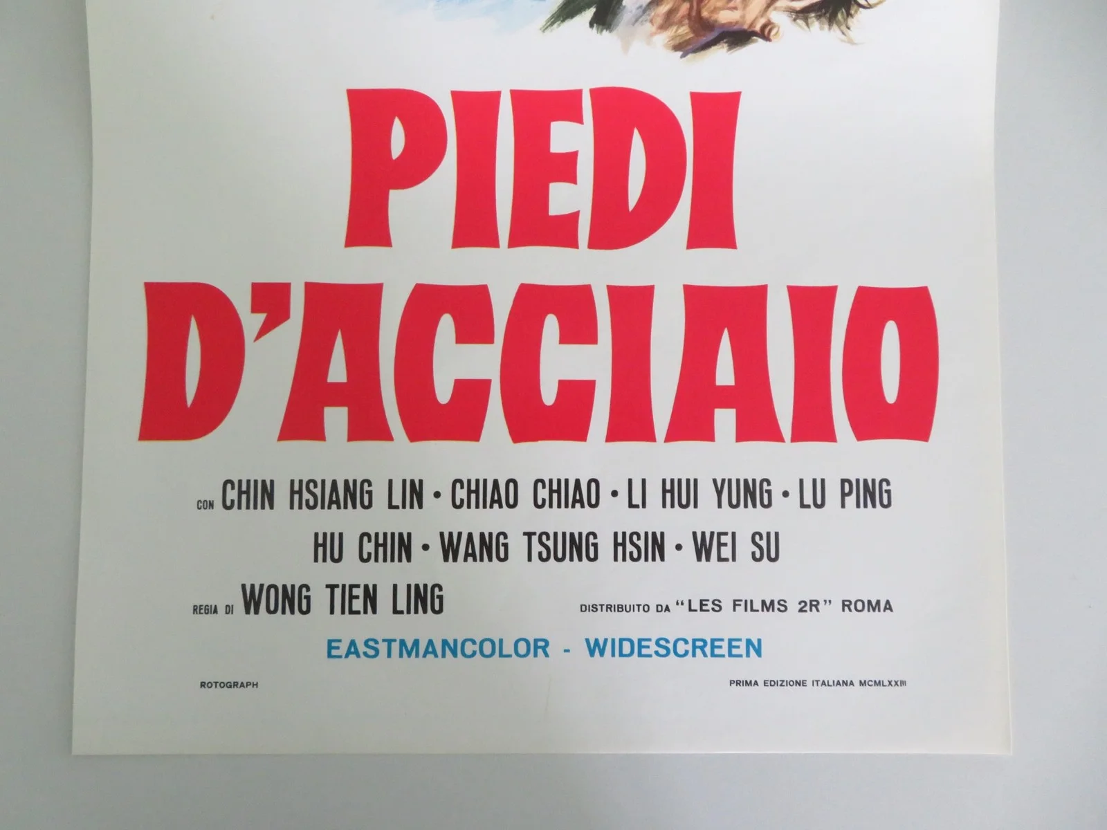 DRAGON BLOWS ITALIAN LOCANDINA POSTER CHIN HU CHIAO CHIAO 1973, изображение 4