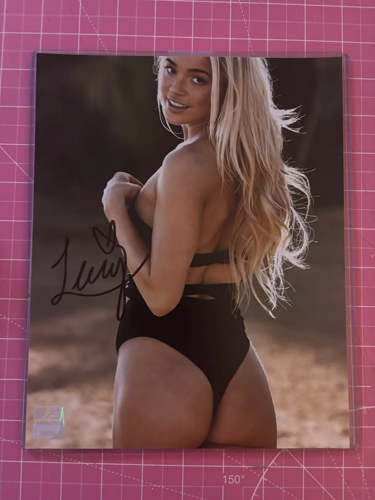 Livvy Dunne — Livvy Dunne Beautiful LSU Gymnastics Star Bikini Signed Autographed 8x10 Photo