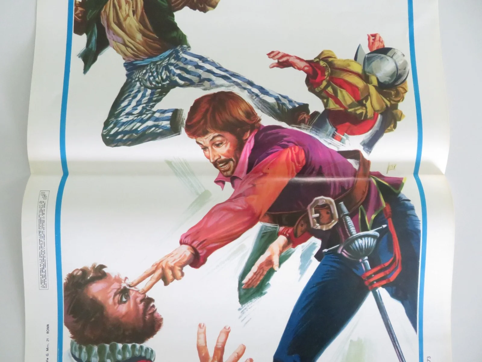 FISTS, PIRATE AND KARATE ITALIAN LOCANDINA POSTER RICHARD HARRISON 1973, изображение 3
