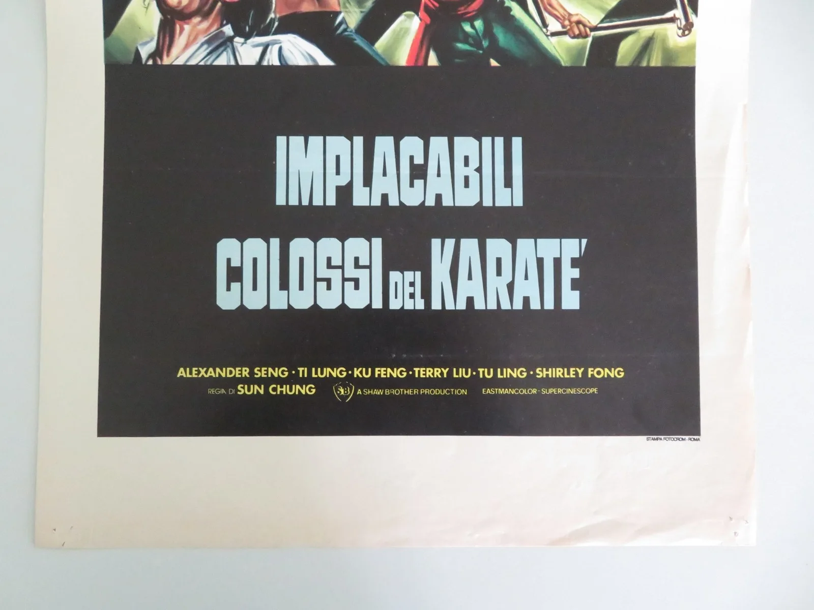 THE AVENGING EAGLE ITALIAN LOCANDINA POSTER TI LUNG KU FENG SHAW BROTHERS 1978, изображение 4
