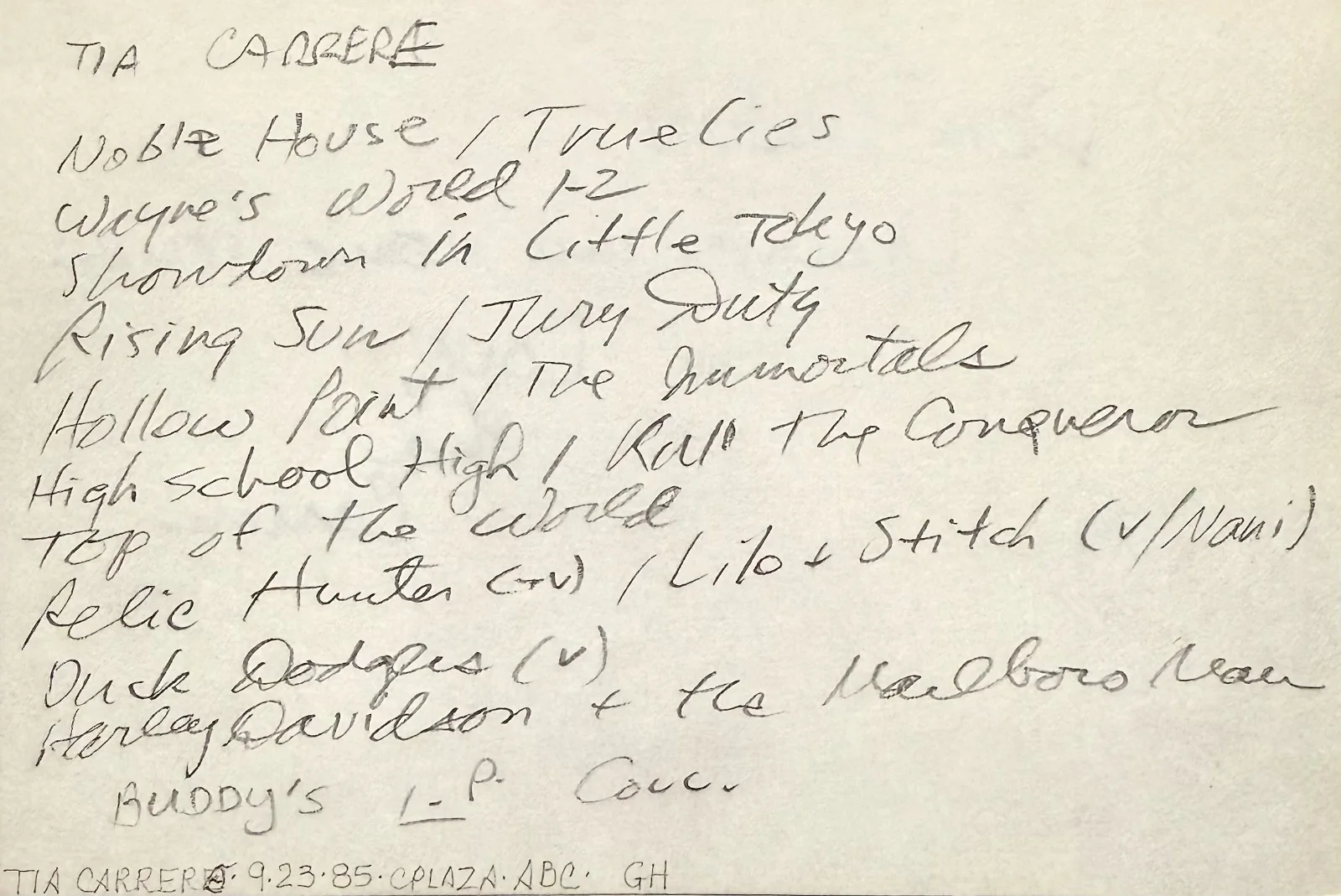 Tia Carrere — TIA CARRERE Signed Autograph 4x6 INDEX CARD Wayne's World Relic Hunter TRUE LIES, image 4