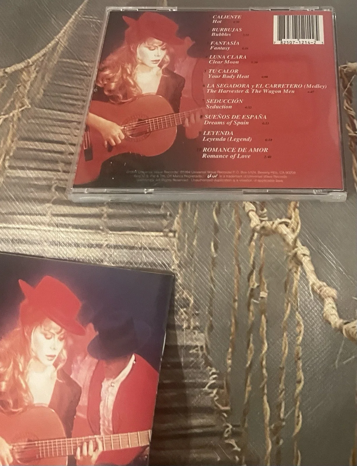 Signed CHARO CD Booklet Decorative Guitar Passion Caliente 1994 Autographed, image 3
