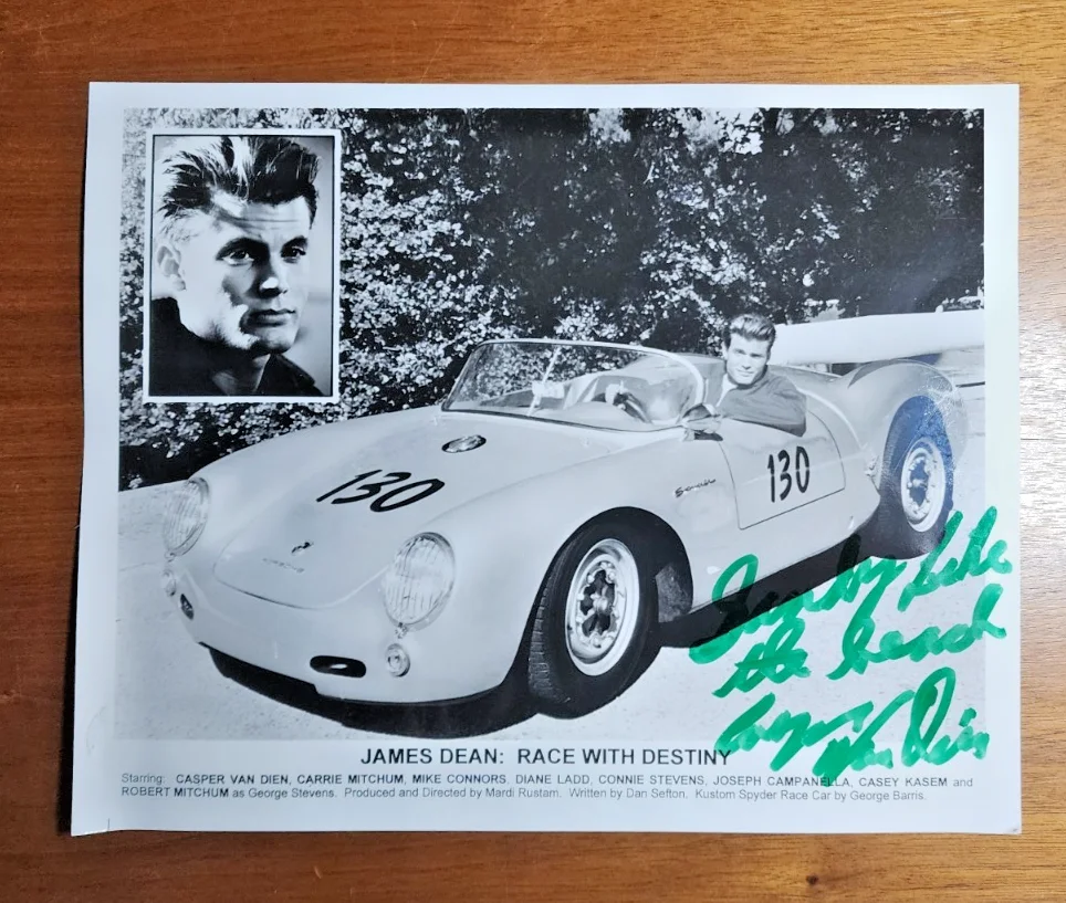 Casper Van Dien — CASPER VAN DIEN Autographed / SIGNED Movie Photo - JAMES DEAN Race with Destiny, изображение 2
