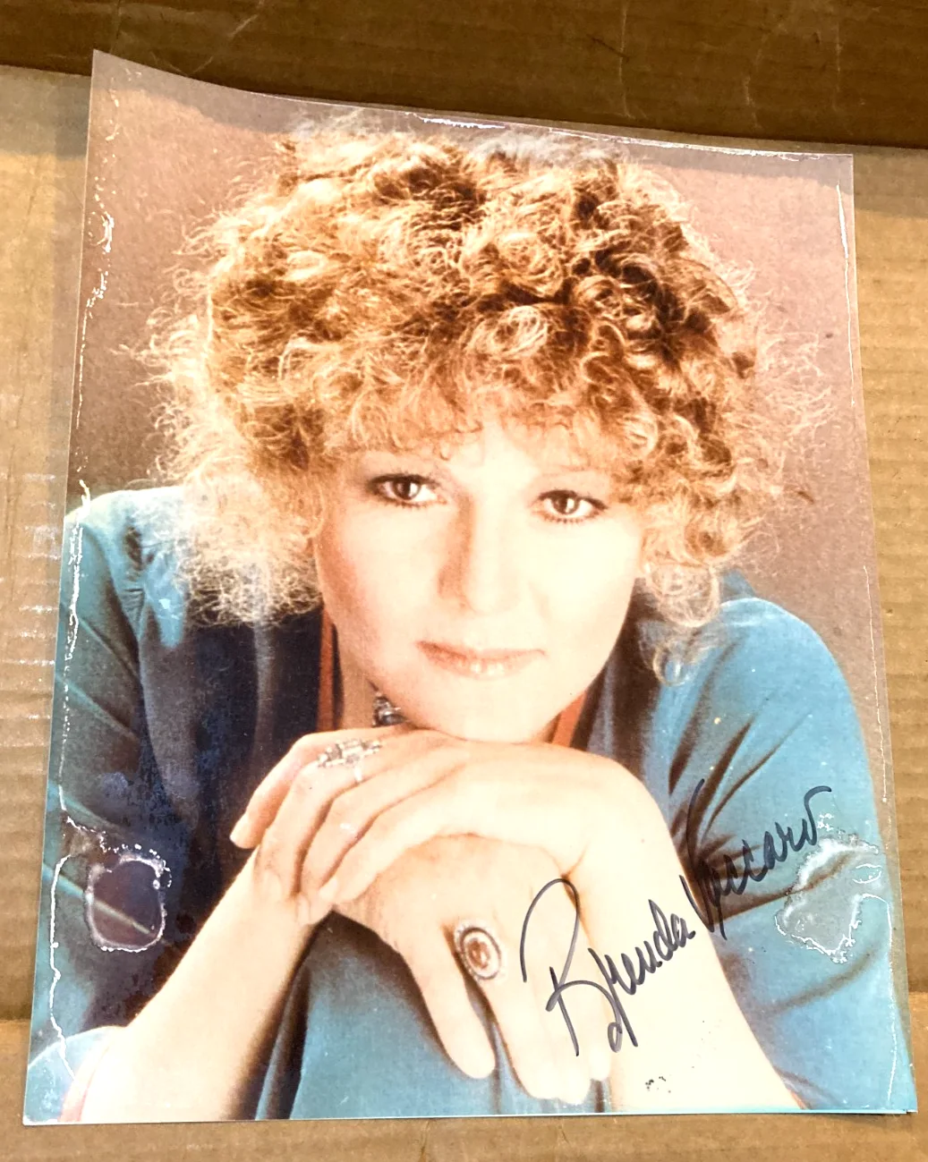 BRENDA VACCARO — BRENDA VACCARO VINTAGE AUTOGRAPHED SIGNED PHOTO COLOR 8x10 MOVIE TV ACTRE/CERT.