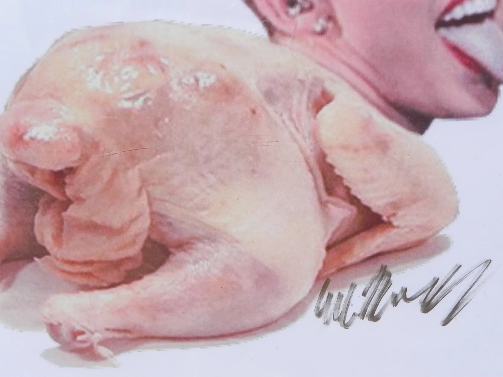 Miley Cyrus twerking turkey pop culture photo ca. 2013 SIGNED autographed, изображение 4