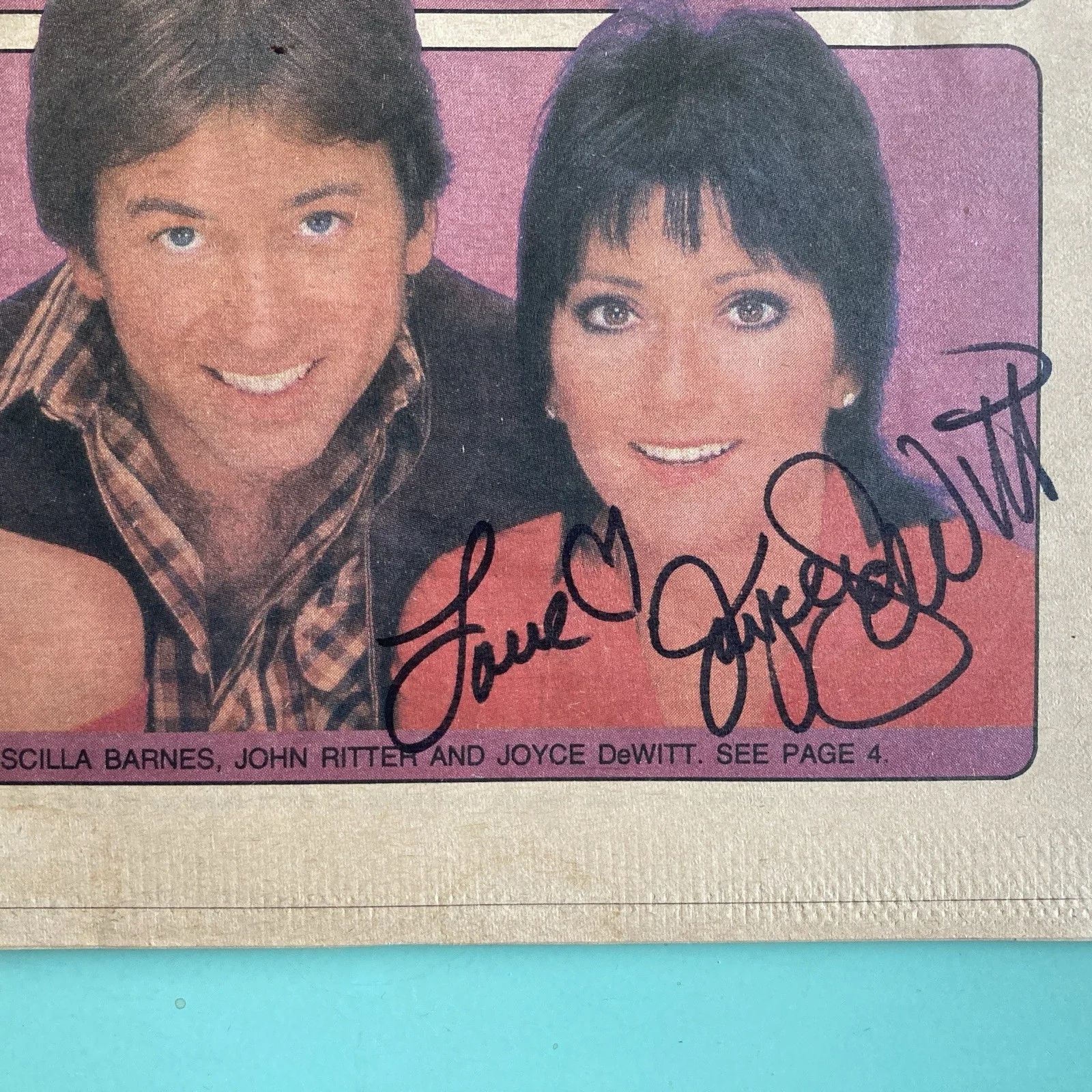 Joyce DeWitt — Joyce DeWitt Signed Local TV Guide Newsday Regional LI New York - August 8 1982, image 2