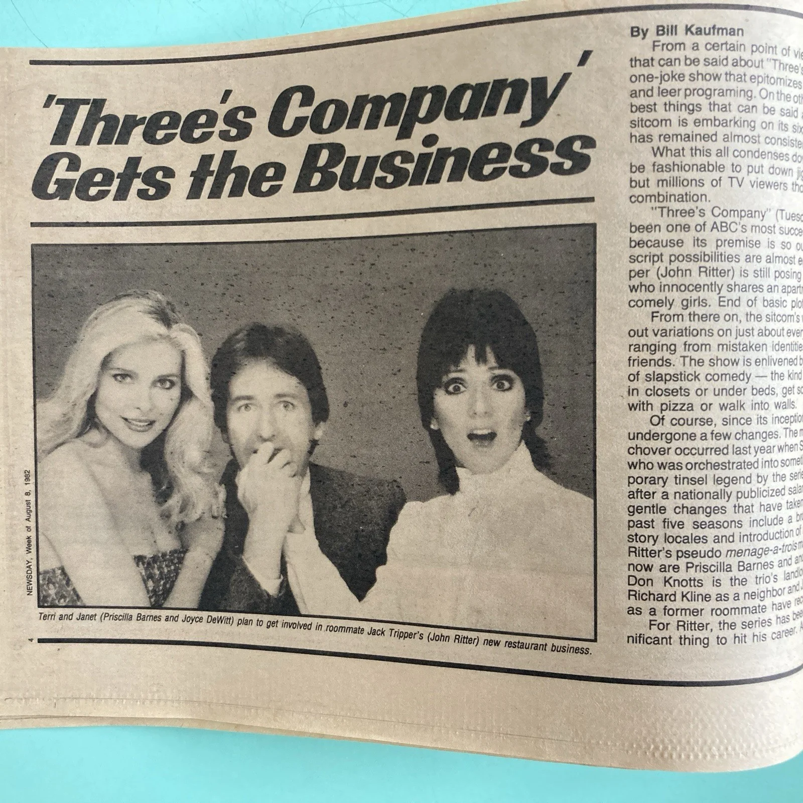 Joyce DeWitt — Joyce DeWitt Signed Local TV Guide Newsday Regional LI New York - August 8 1982, image 5