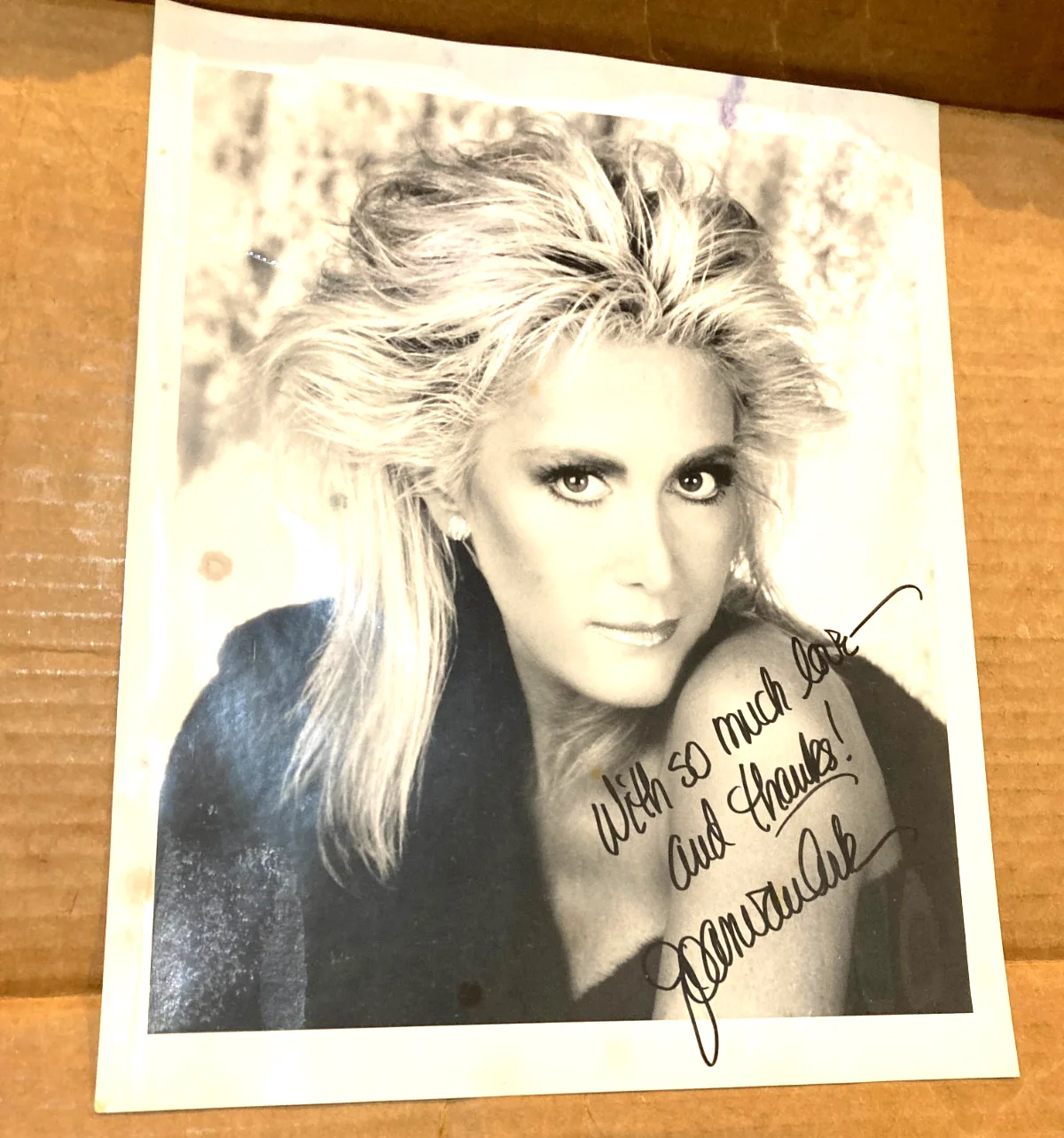 JOAN VAN ARK — Joan Van Ark Signed 8x10 Black and White Photo Autographed Vintage origina