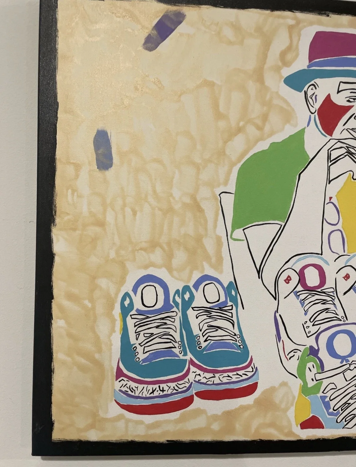 Tinker Hatfield — TINKER HATFIELD Signed Autographed Painting Oregon Ducks Nike PE Shoes JSA COA, изображение 4