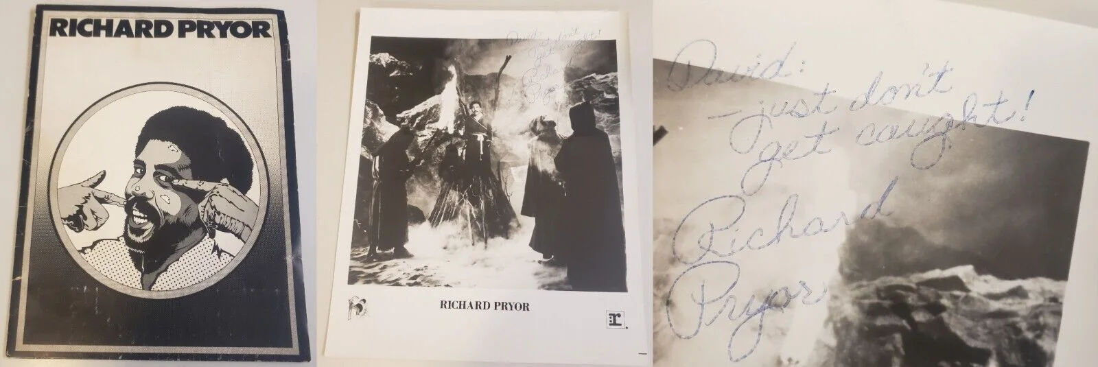 Richard Pryor — RICHARD PRYOR Vintage 70s AUTOGRAPHED Hand Signed AUTO Picture w/PRESS PHOTO KIT