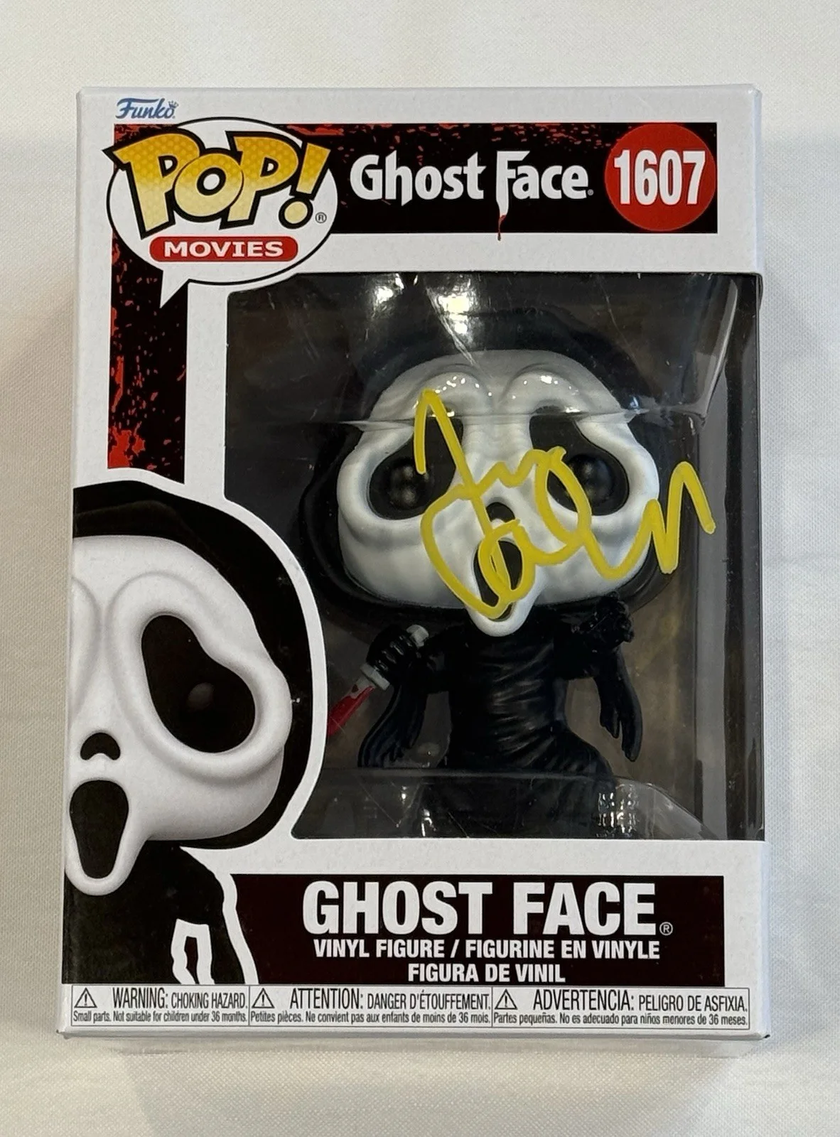 JERRY O'CONNELL — Jerry O’Connell Signed Scream Ghost Face Funko Pop! #1607 Beckett COA