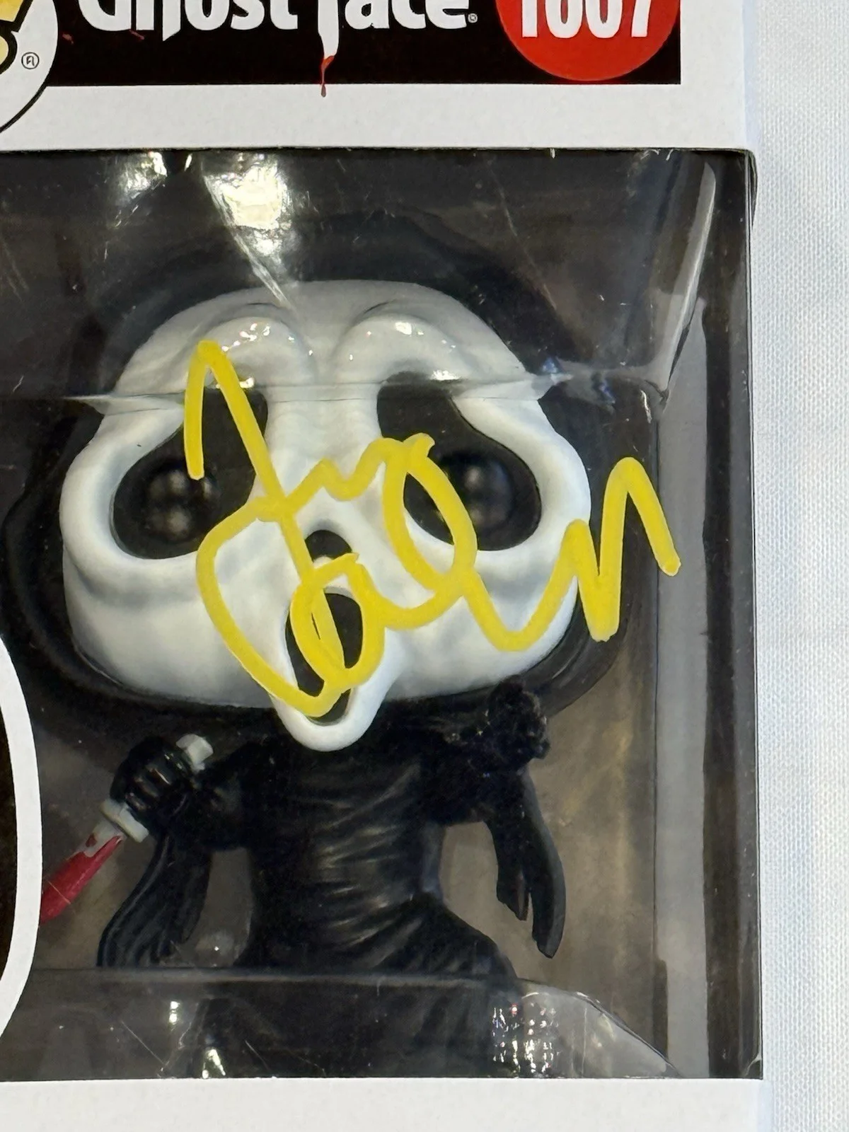 JERRY O'CONNELL — Jerry O’Connell Signed Scream Ghost Face Funko Pop! #1607 Beckett COA, изображение 2
