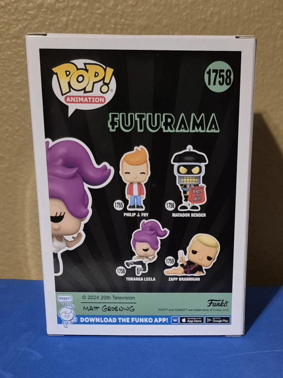 Katey Sagal — KATEY SAGAL signed Futurama Funko Pop CELEBRITY AUTHENTICS HOLOGRAM #1758, image 3