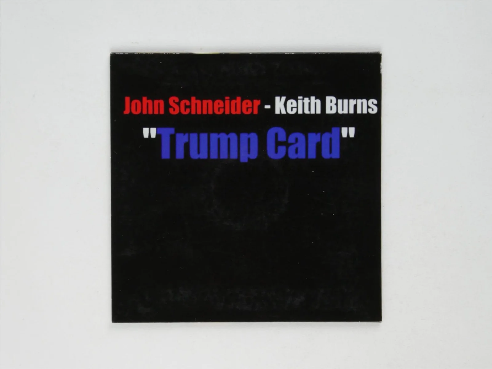 John Schneider — John Schneider Signed Trump Card CD Cover Autographed, image 4