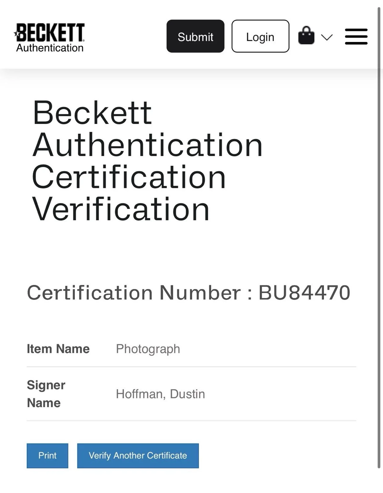 Dustin Hoffman — Dustin Hoffman Autograph Signed 11x14 Captain Hook Photo with Beckett COA, image 4