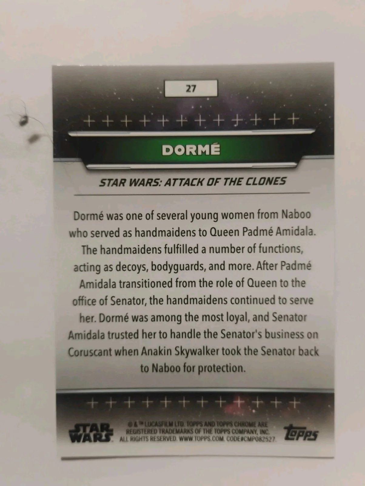 rose Byrne — ROSE BYRNE STAR WARS THE CLONE WARS DORMÉ SIGNED AUTOGRAPHED TRADING CARD RARE, изображение 3