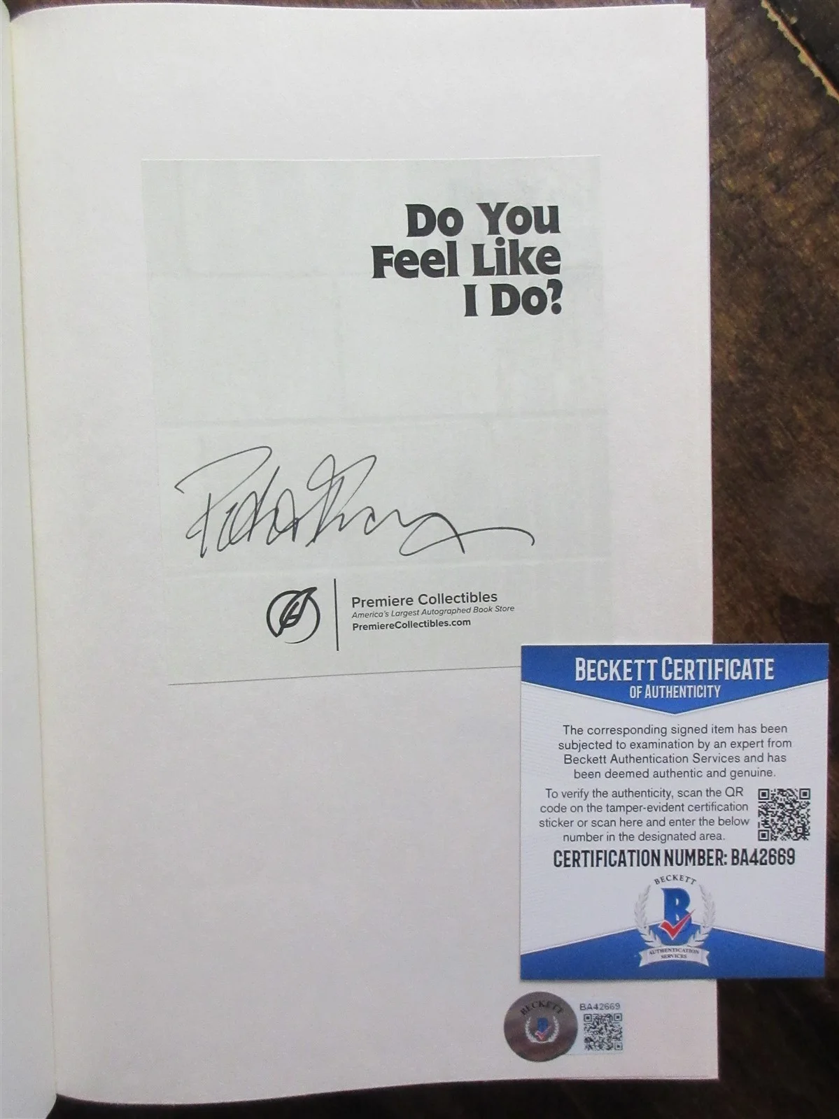 Peter Frampton Signed Book - Beckett BAS, изображение 2