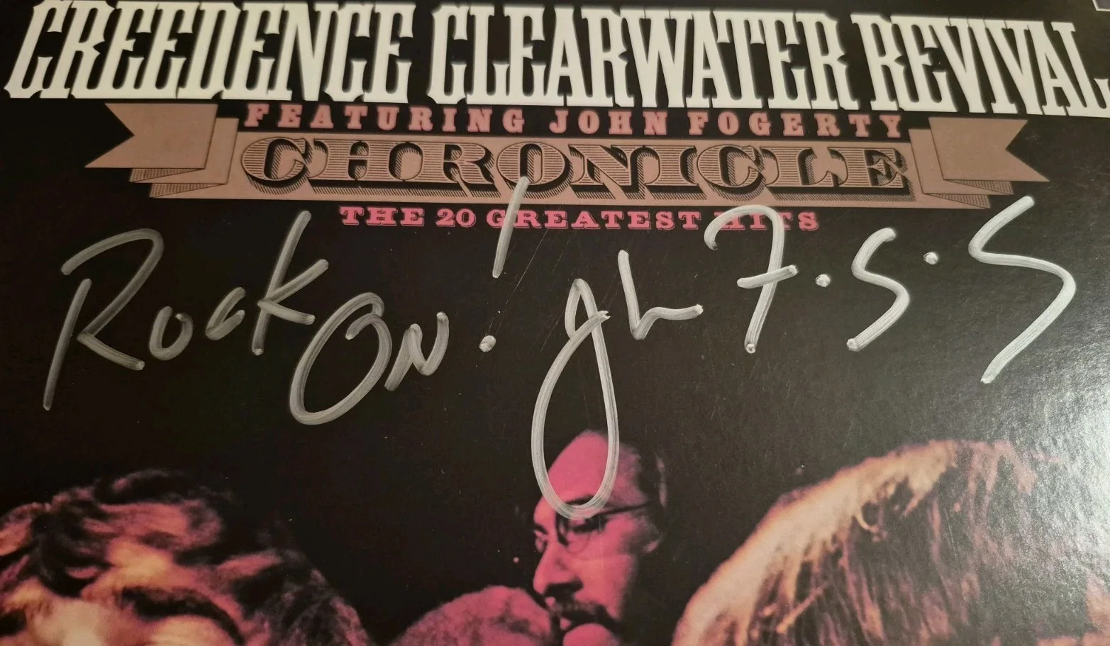 John Fogerty CCR Signed Autographed Lp Greatest Hits Rare Mint, image 2