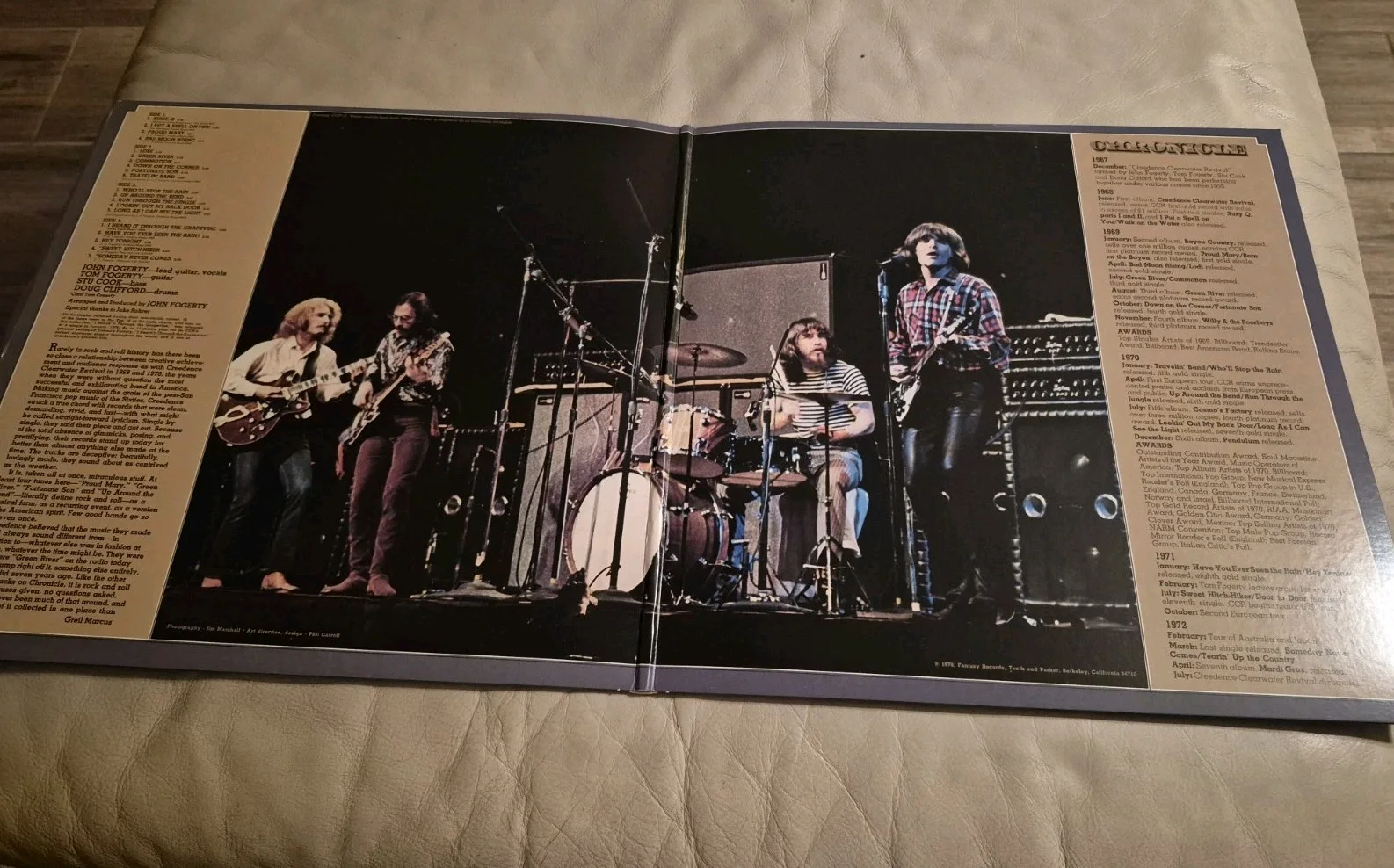 John Fogerty CCR Signed Autographed Lp Greatest Hits Rare Mint, image 4
