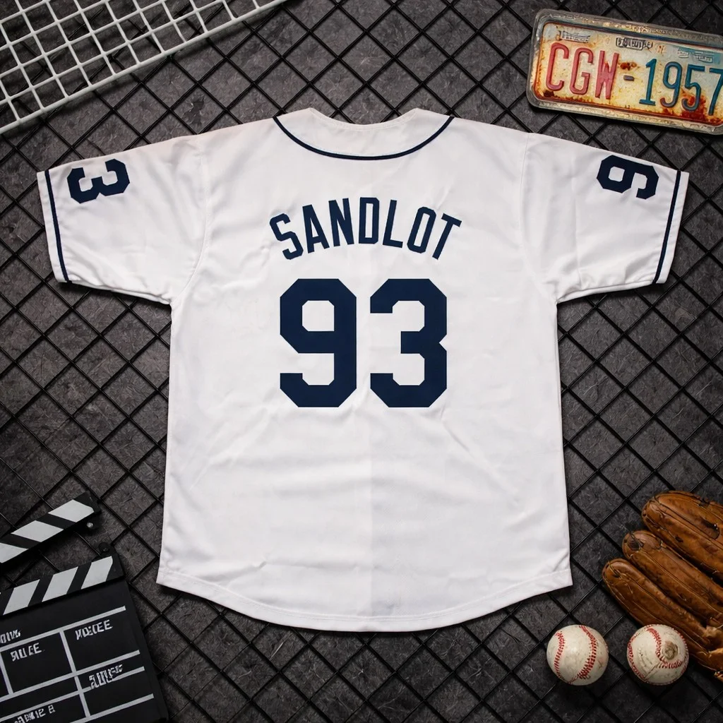 Sandlot Cast — The Sandlot (7) Cast Signed Custom Baseball Jersey Beckett Authenticated, image 2