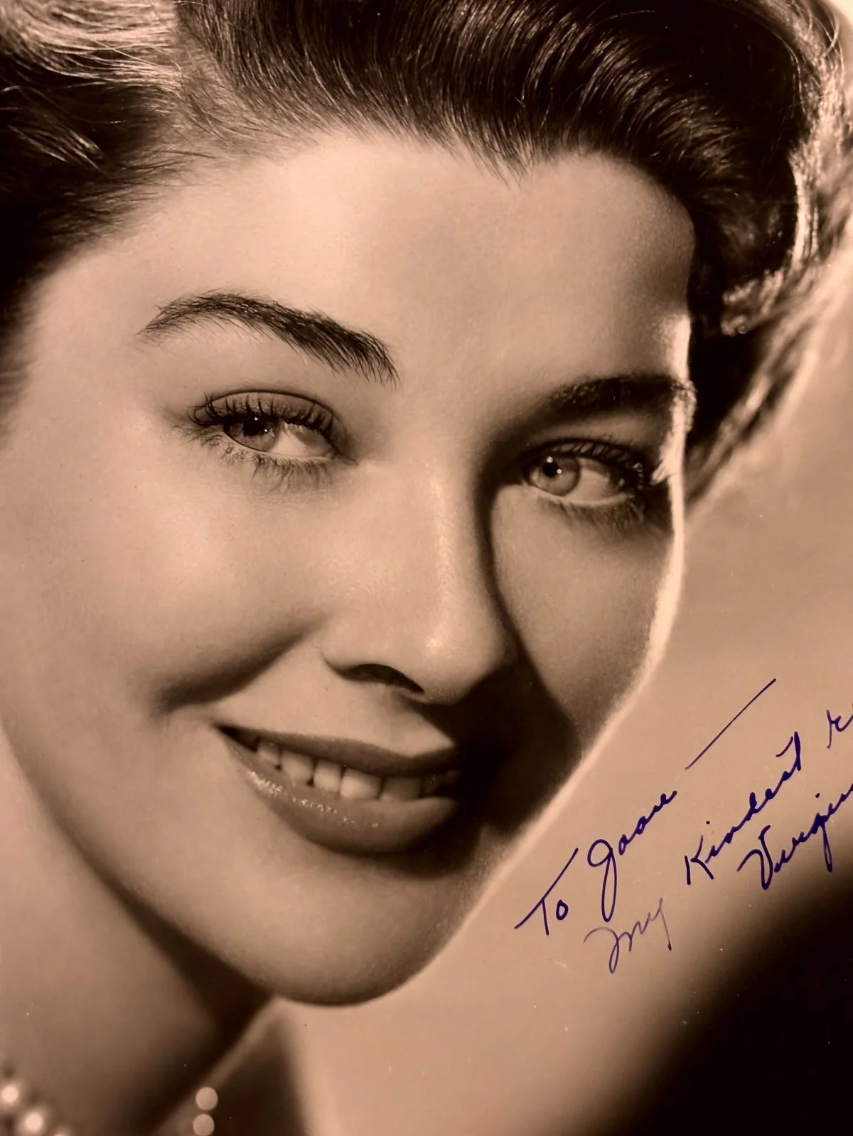 Virginia Leith Very Rare Very Early Autographed 8/10 Photo 50s Brain Wouldn'tDie, изображение 4