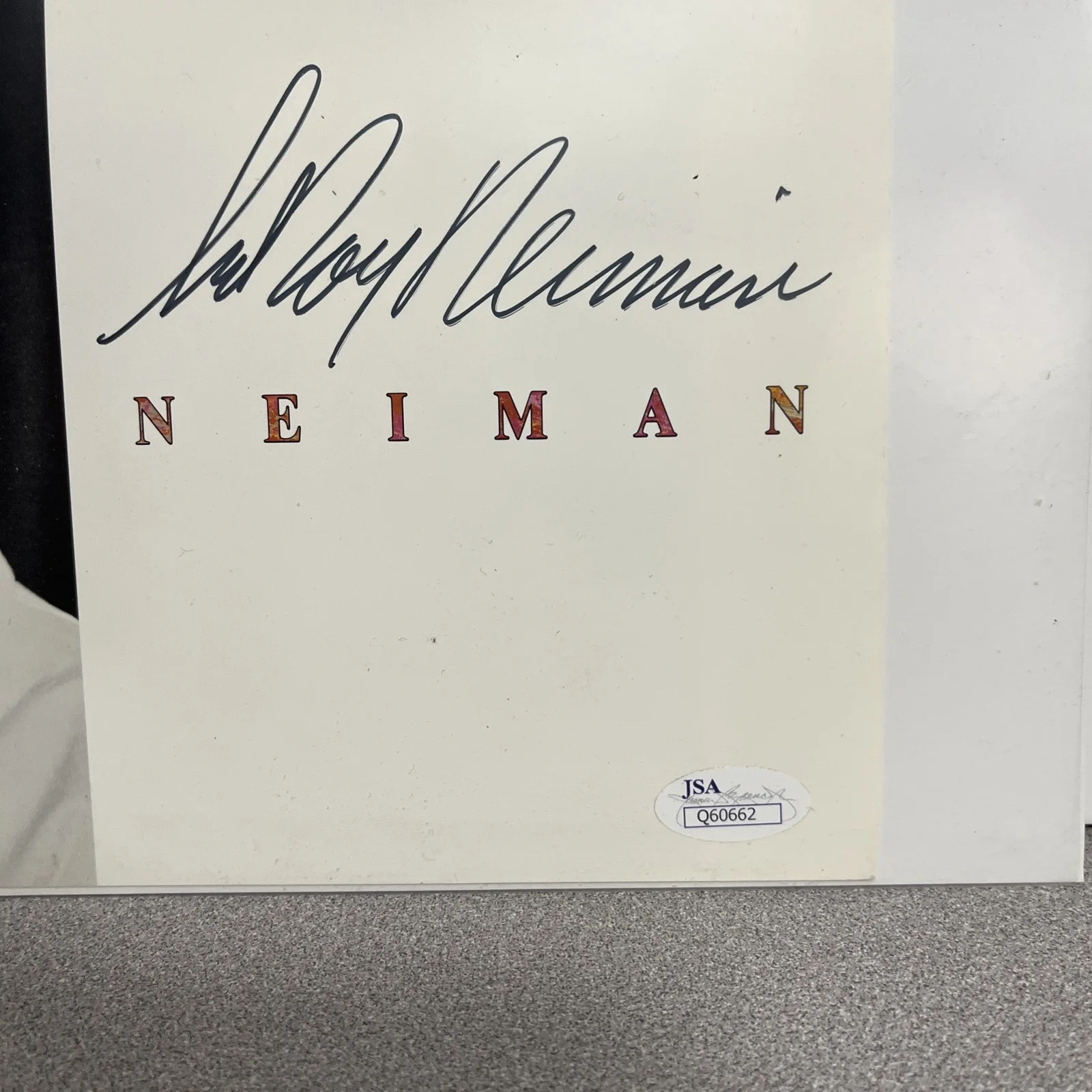 LeRoy Neiman — LeRoy Neiman 1990 Promo Card Autographed JSA COA RARE, изображение 3