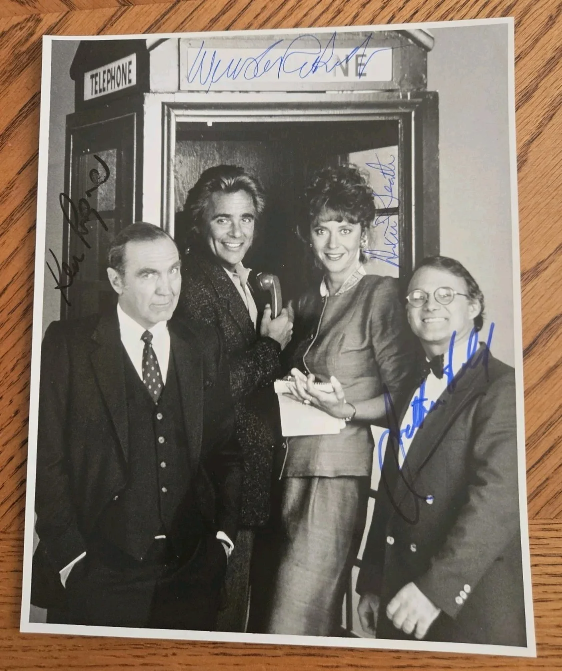 Winston Rekert, Dixie Seatle, Jonathan Welsh — ADDERLY TV show RARE cast signed 8x10 photo-K Pogue, W Rekert, D Seatle, J Welsh