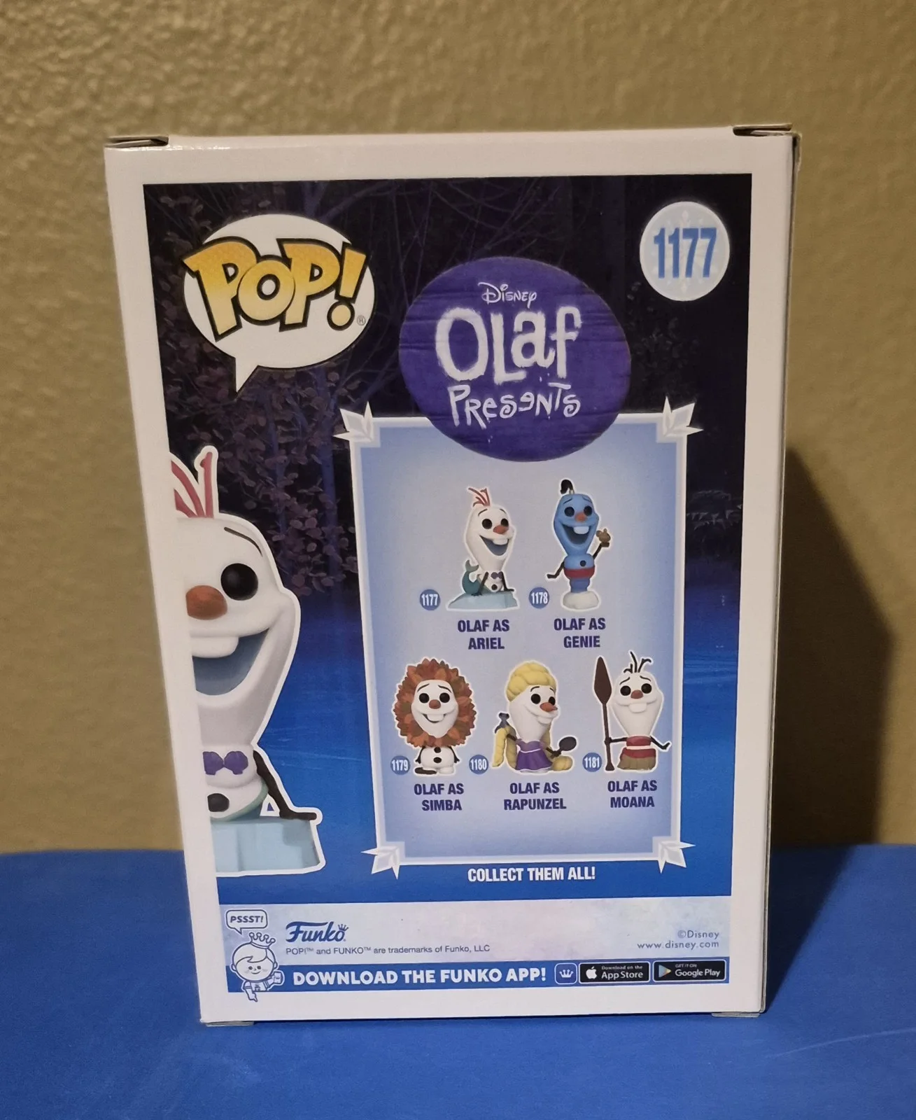 Josh Gad — JOSH GAD Signed OLAF AS ARIEL Funko Pop CELEBRITY AUTHENTICS HOLO DISNEY #1177, изображение 3