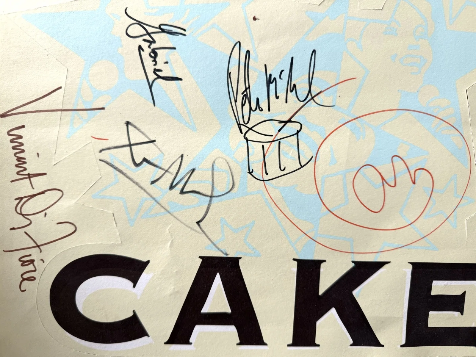 CAKE Comfort Eagle Promo FULLY SIGNED AUTOGRAPHED John McCrea Fashion Nugget, изображение 3