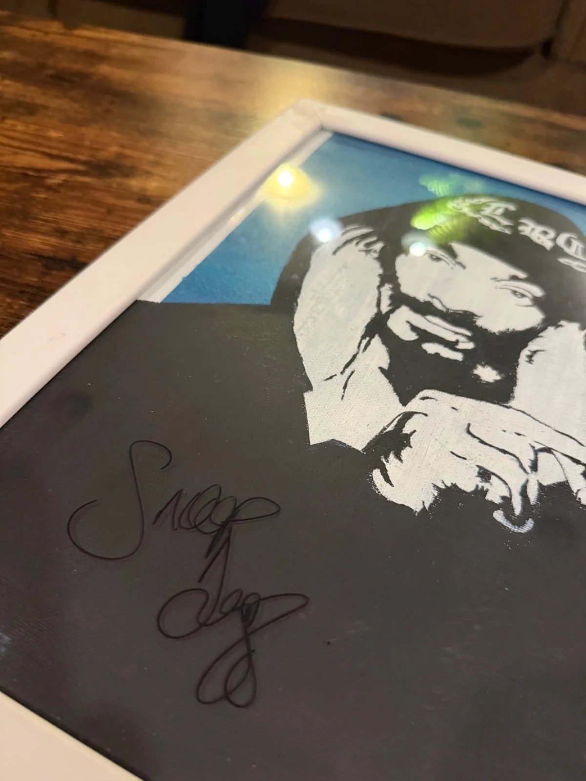 Autographed Snoop Dogg original painted artwork, image 2