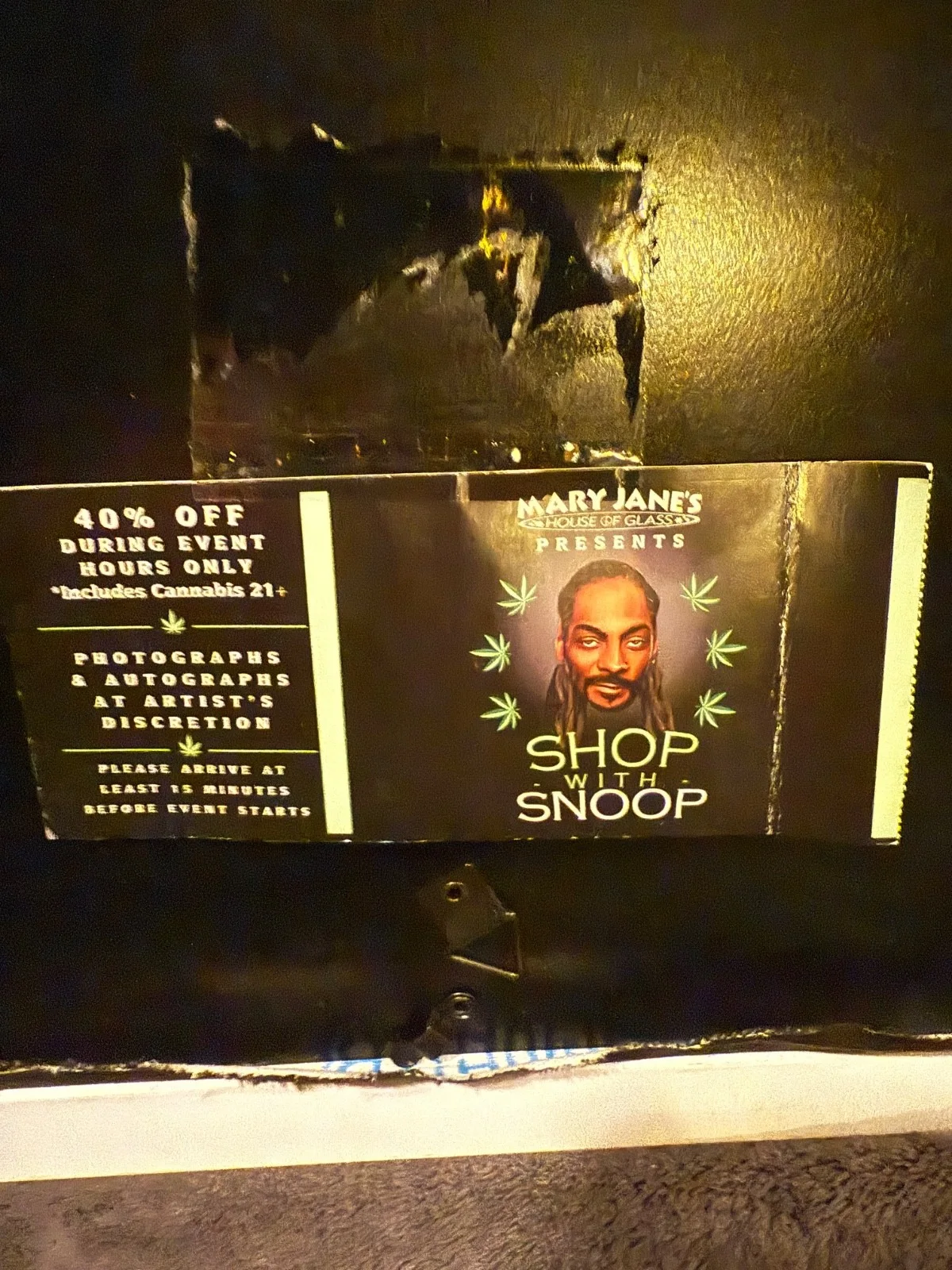 Autographed Snoop Dogg original painted artwork, image 4