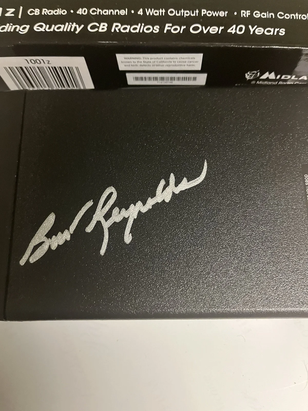 Autographed Burt Reynolds CB Radio With Box JSA Signed Auto Smokey & The Bandit, image 2