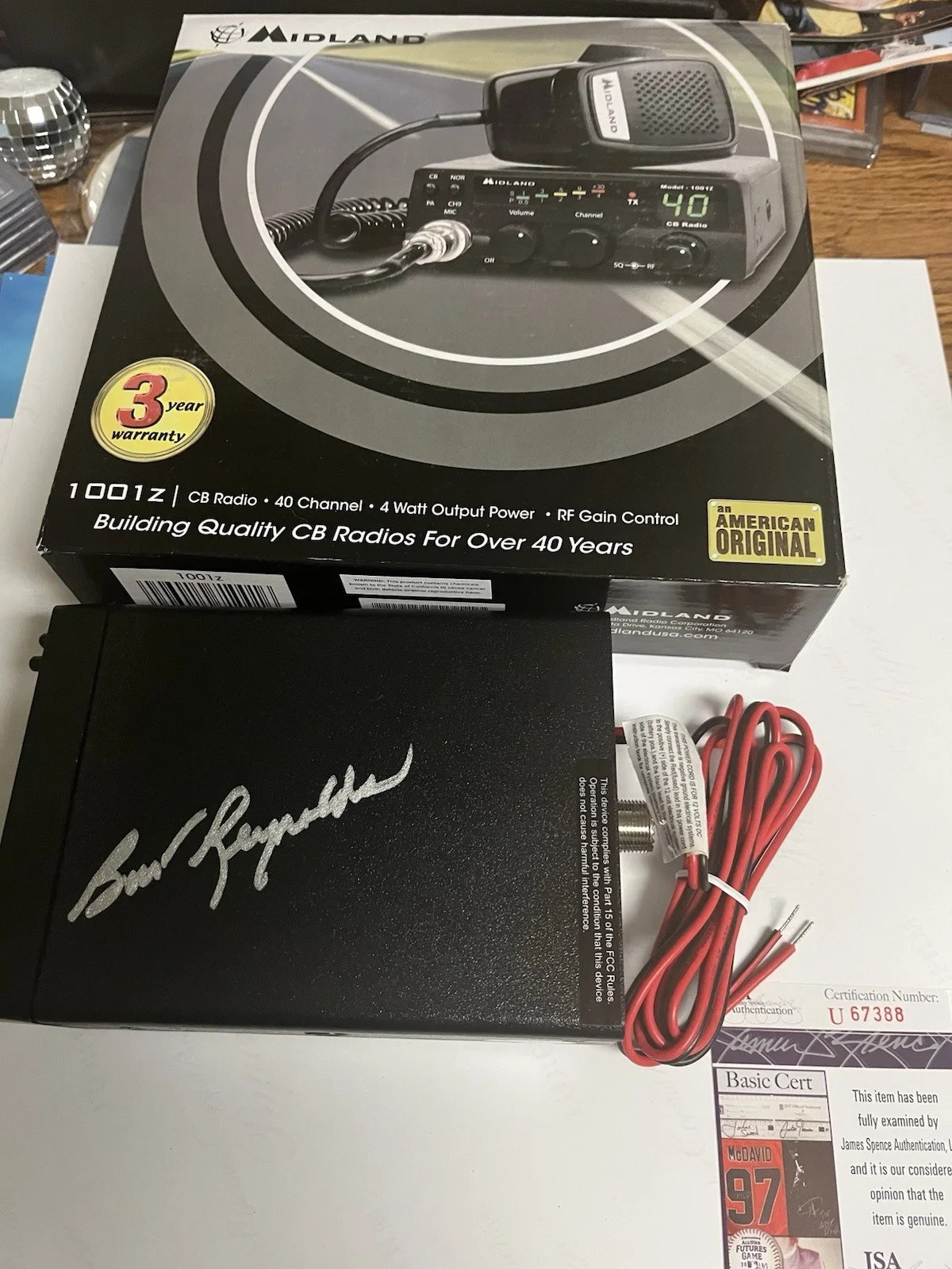 Autographed Burt Reynolds CB Radio With Box JSA Signed Auto Smokey & The Bandit, image 4