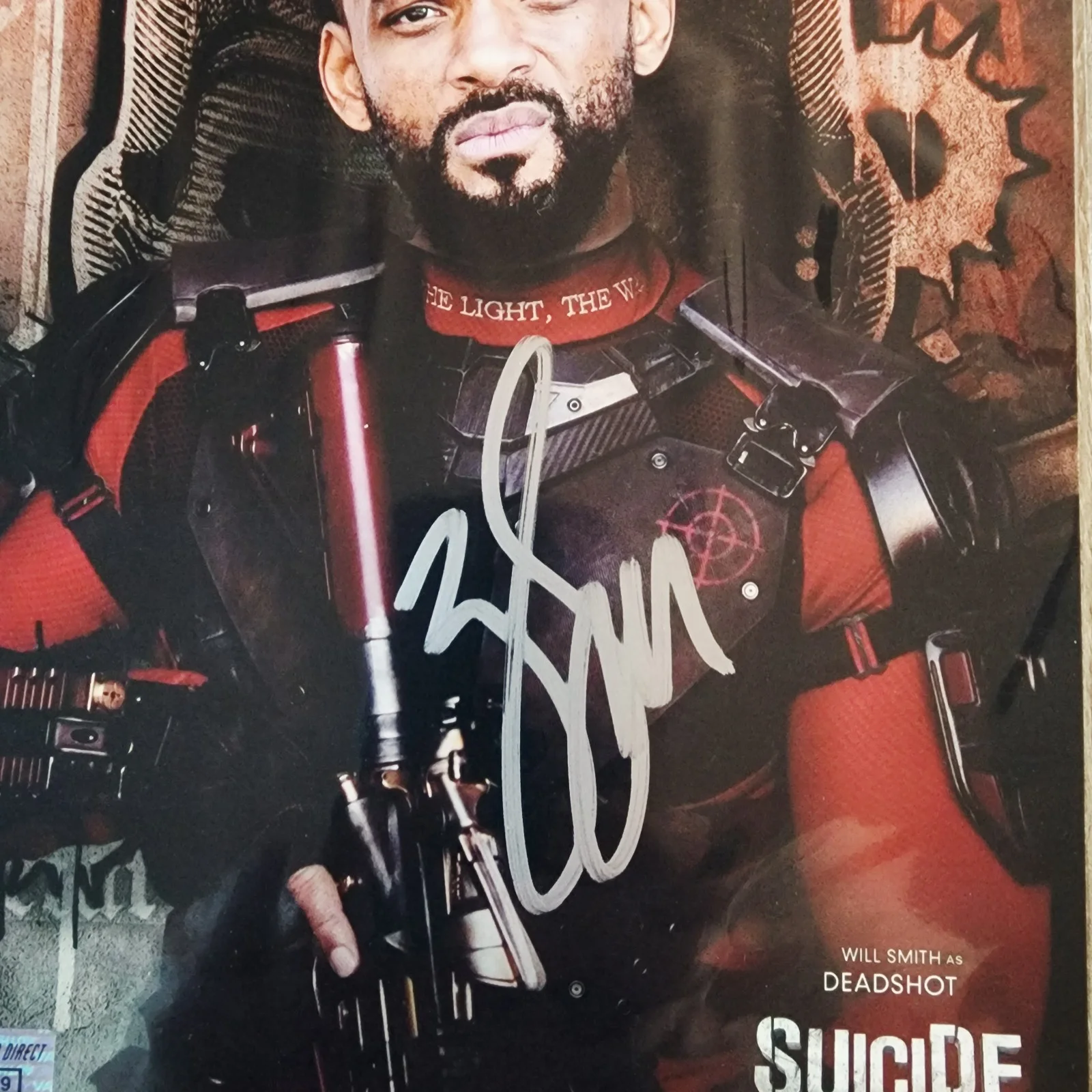 Will Smith — Will Smith Signed Photo Deadshot Autographed 8x10 Suicide Squad COA, image 2