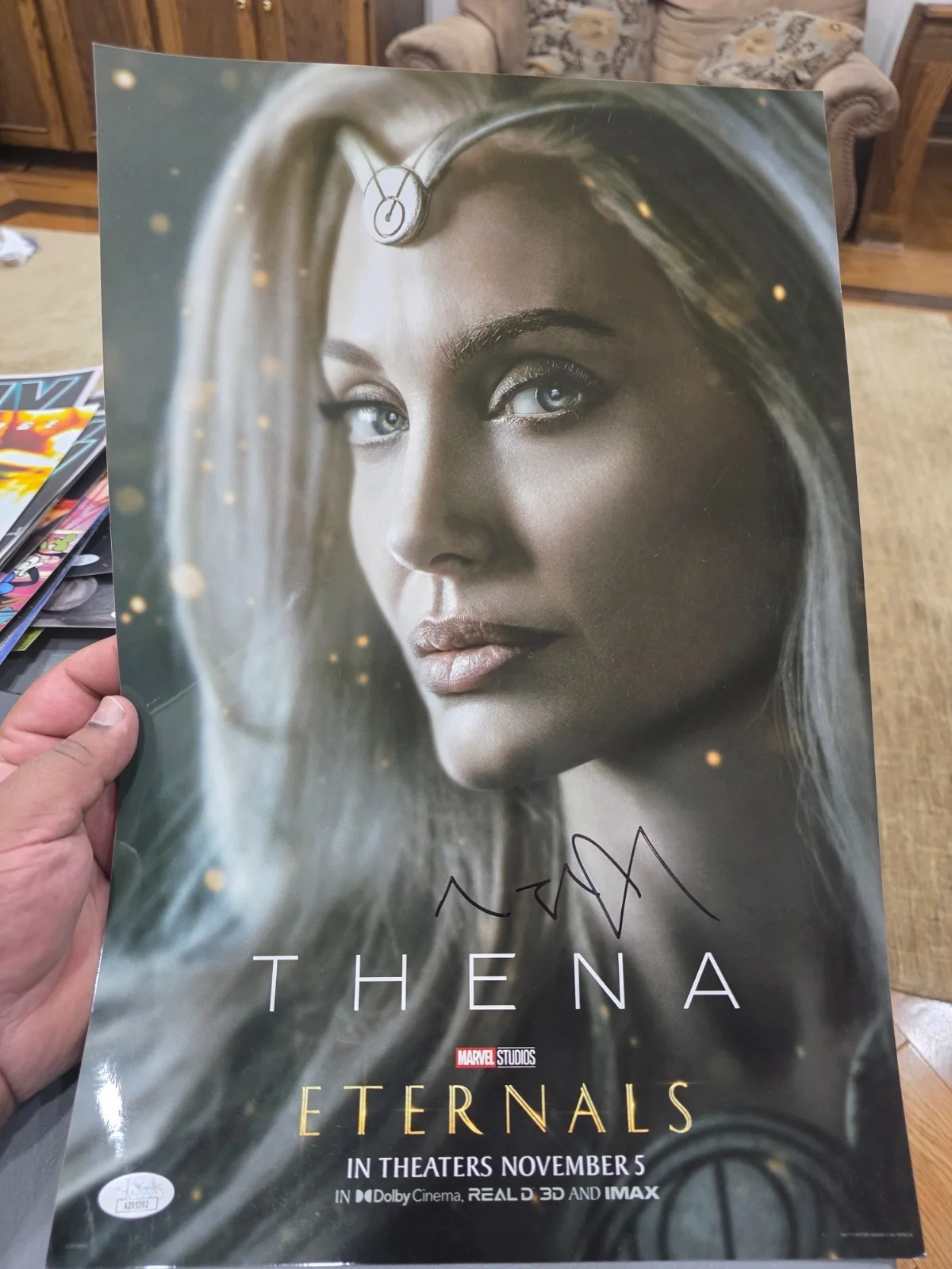 Angelina Jolie — Angelina Jolie signed photo 12X18 JSA COA autographed eternals