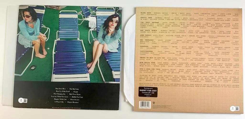 Jenny Lewis Signed Album Lot of 2: “Acid Tongue” & “Rabbit Fur Coat” (Beckett), изображение 2
