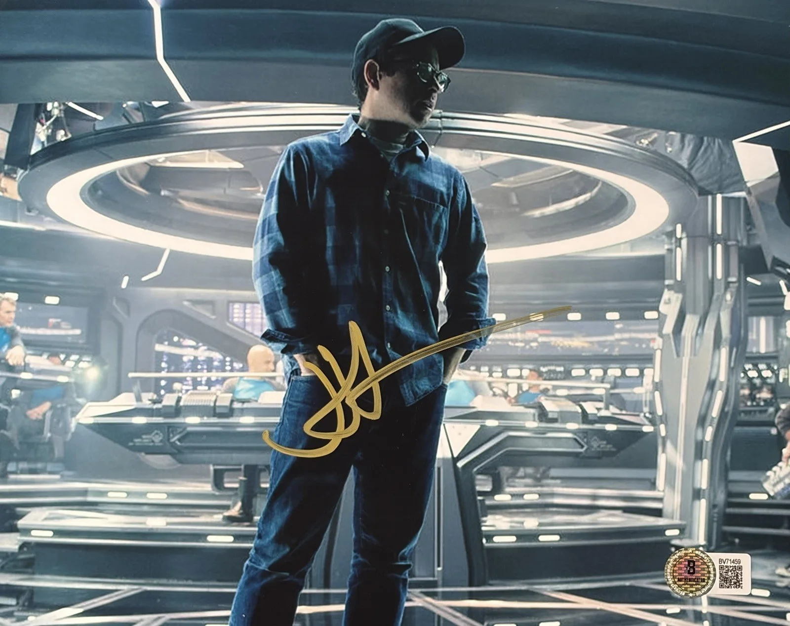 JJ Abrams — JJ Abrams Signed Star Wars The Force Awakens 8x10 photo BAS COA Autograph
