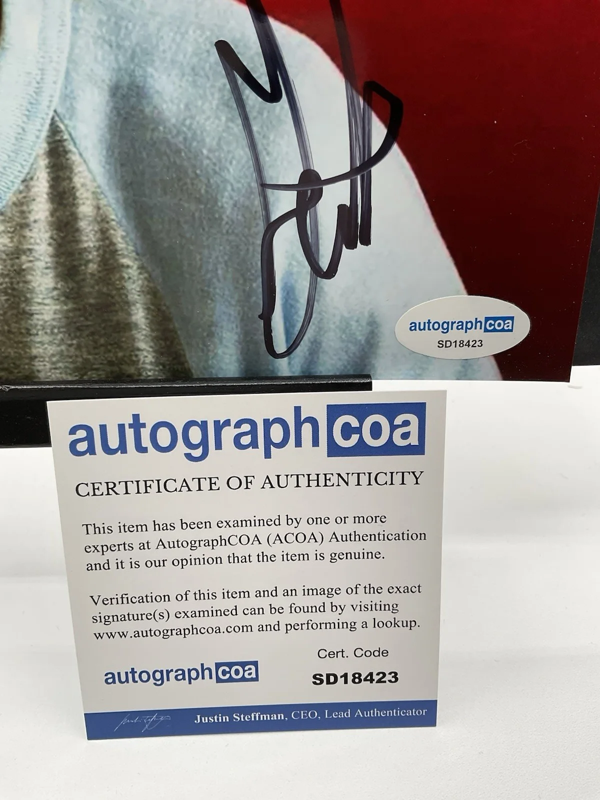 Gaten Matarazzo — Gaten Matarazzo signed 8x10 Stranger Things signed 8x10 ACOA Stranger autograph, изображение 3