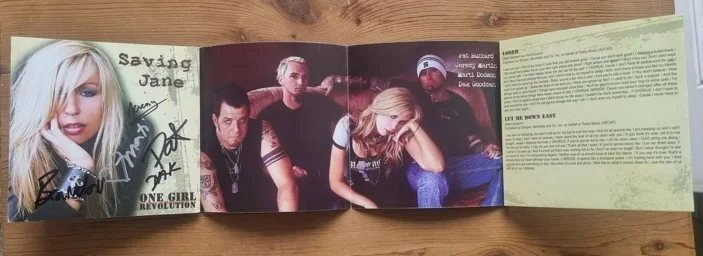 Saving Jane - 'One Girl Revolution' SIGNED CD BOOKLET! [2007], image 2