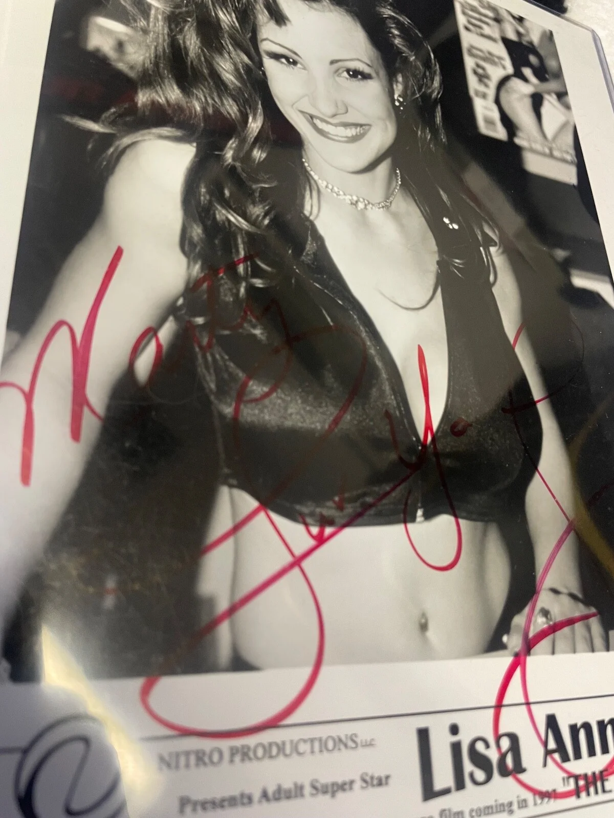 Lisa Ann — RARE Lisa Ann Adult Film Star 1997 The Agency Autographed 8X10 Promo JSA COA, изображение 3