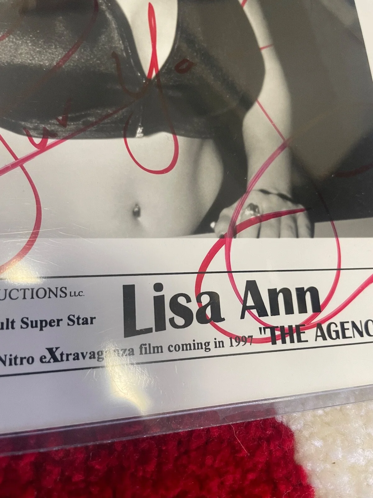 Lisa Ann — RARE Lisa Ann Adult Film Star 1997 The Agency Autographed 8X10 Promo JSA COA, изображение 5