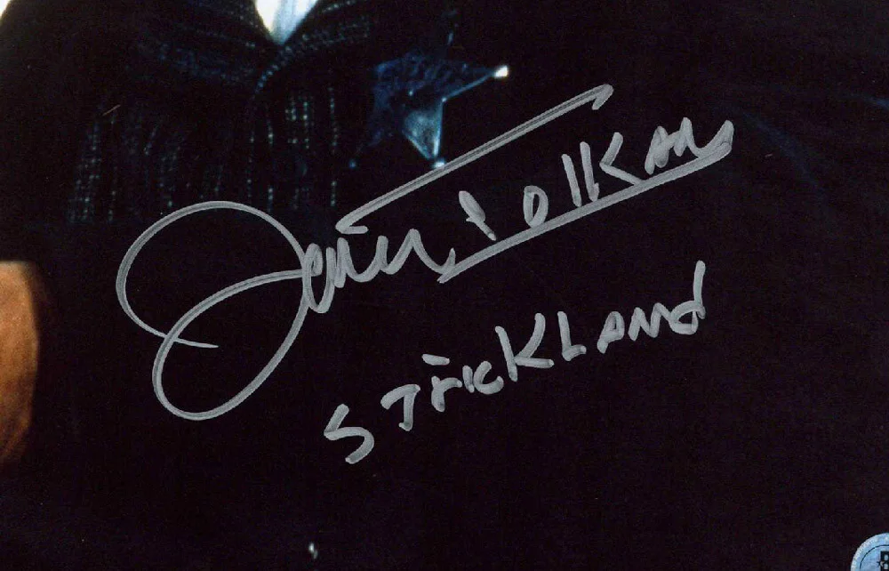 JAMES TOLKAN SIGNED 11x14 PHOTO + STRICKLAND BACK TO THE FUTURE III BECKETT BAS, изображение 2
