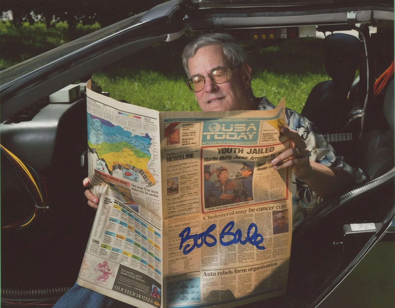 Bob Gale — Bob Gale "Back to the Future" Screenwriter AUTOGRAPH Signed 8x10 Photo Q ACOA, изображение 2