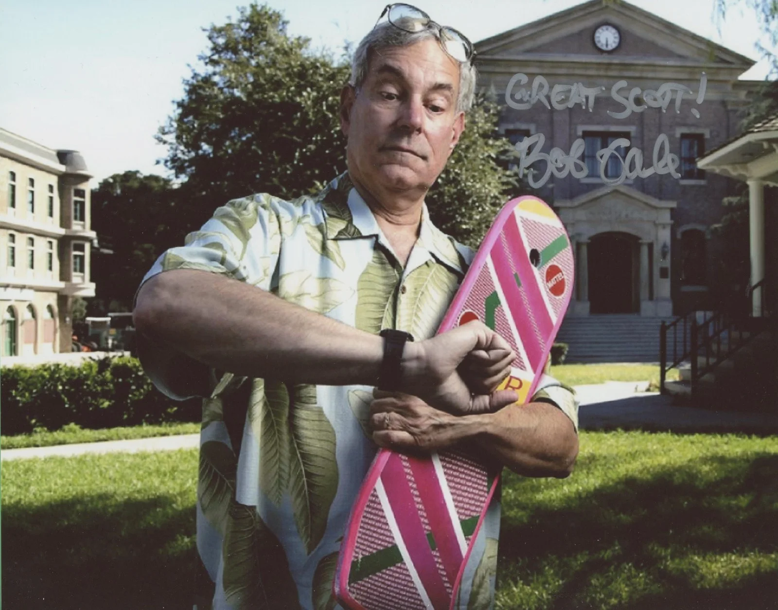Bob Gale — Bob Gale "Back to the Future" Screenwriter AUTOGRAPH Signed 8x10 Photo O ACOA, изображение 2