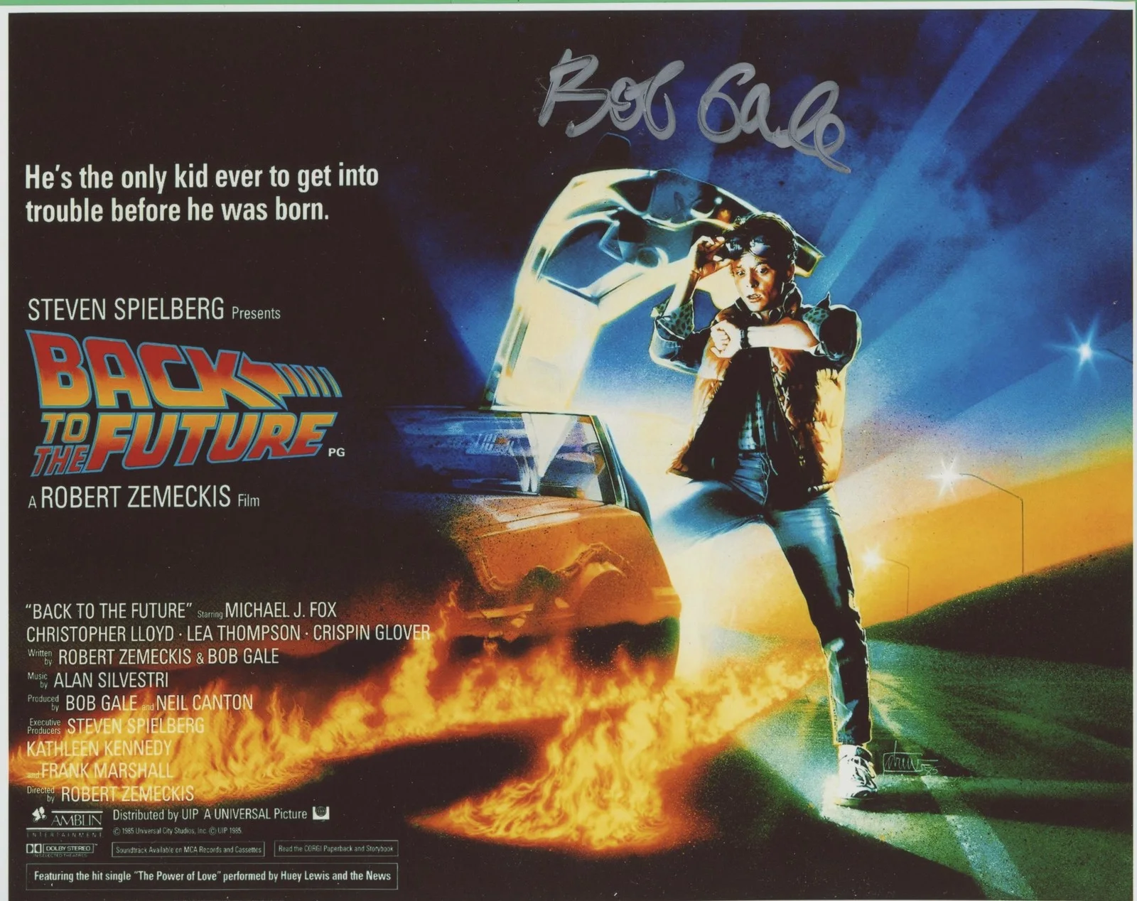 Bob Gale — Bob Gale "Back to the Future" Screenwriter AUTOGRAPH Signed 8x10 Photo M ACOA, изображение 2