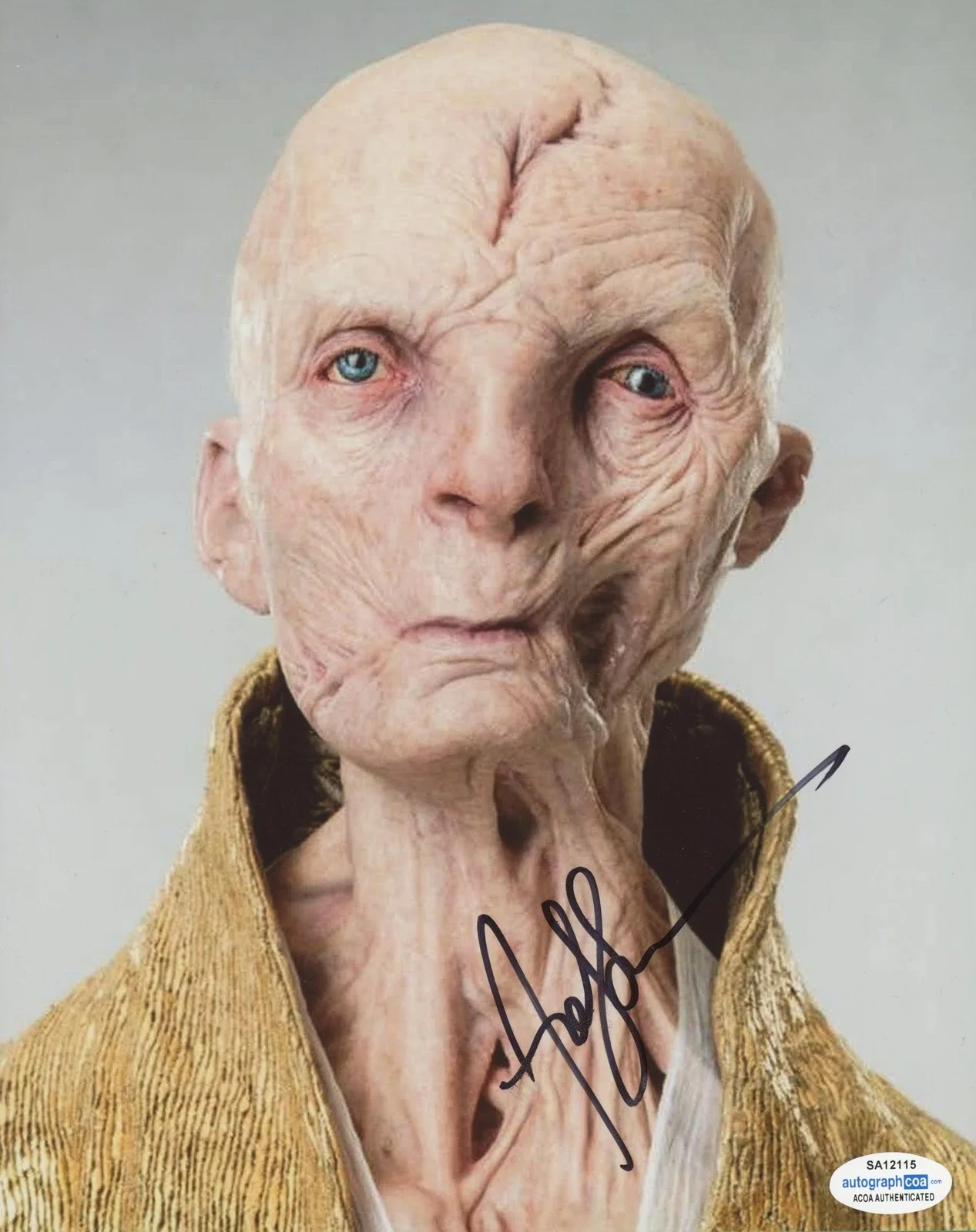 Andy Serkis — Andy Serkis "Star Wars: The Force Awakens" AUTOGRAPH Signed 'Snoke' 8x10 Photo C, изображение 2
