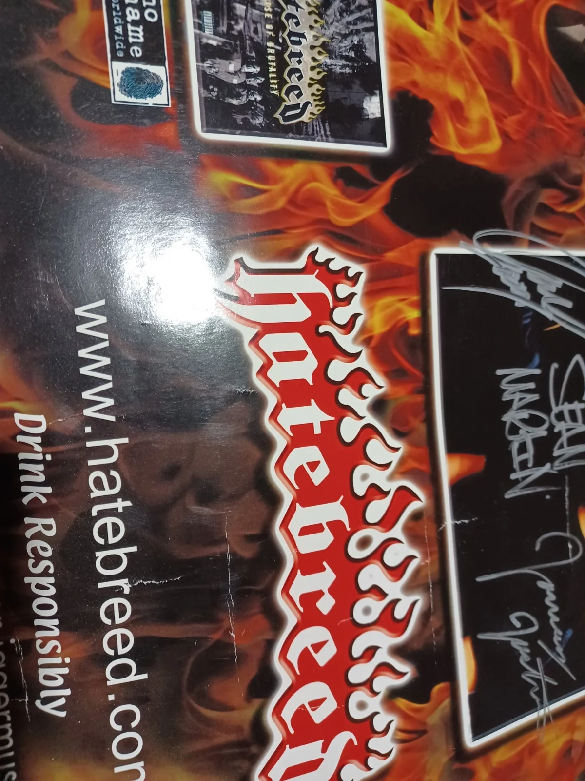 Autographed Hatebreed Poster Jaime Jasta Band Nice Autos.., image 3